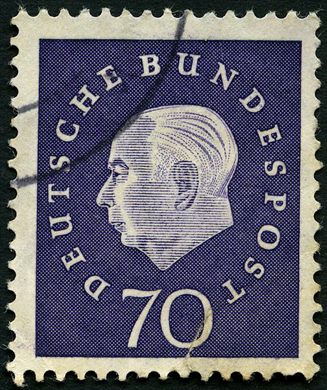 Alemanha Ocidental - 1959 - Heuss Medaillon - 70Pf