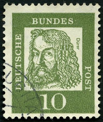 Alemanha Ocidental - 1961 - Alemaes Notaveis - Albrecht Durer - 10Pf