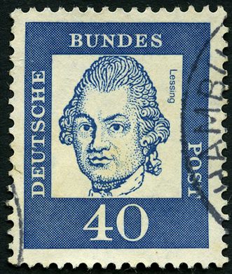 Alemanha Ocidental - 1961 - Alemaes Notaveis - Gotthold Lessing - 40Pf
