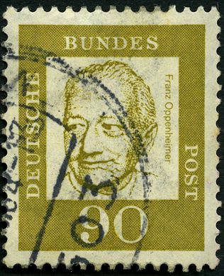 Alemanha Ocidental - 1964 - Alemaes Notaveis - Franz Oppenheimer - 90Pf