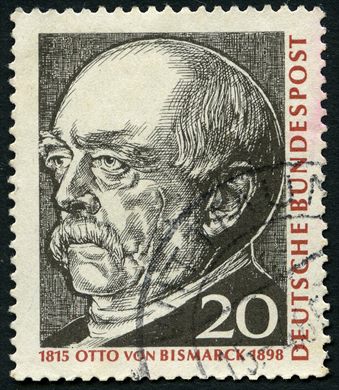 Alemanha Ocidental - 1965 - Otto von Bismarck - 20Pf