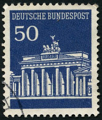 Alemanha Ocidental - 1966 - Porta de Brandeburgo - 50Pf