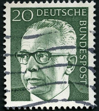 Alemanha Ocidental - 1970 - Gustav Heinemann - 20Pf
