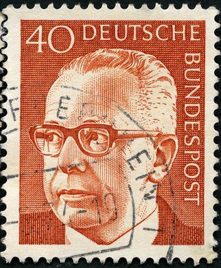 Alemanha Ocidental - 1970 - Gustav Heinemann - 40Pf
