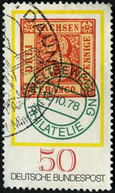 Alemanha Ocidental - 1978 - Dia do Selo - Saxonia 3 Pfennig - 50Pf