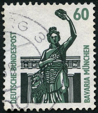 Alemanha Ocidental - 1987 - Sehenswurdigkeiten - Bavaria Munique - 60Pf
