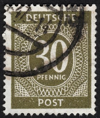 Alemanha (Ocupacao aliada) - 1946 - Serie Numerica - 30Pf