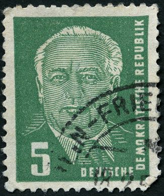 Alemanha Oriental - 1953 - Wilhelm Pieck - 5Pf