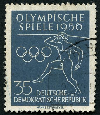 Alemanha Oriental - 1956 - Jogos Olimpicos - 35Pf