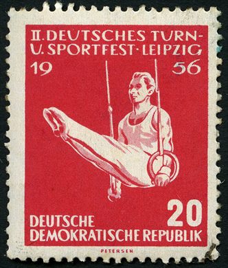 Alemanha Oriental - 1956 - II Sportfest Leipzig - 20Pf