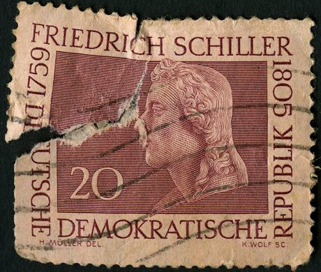 Alemanha Oriental - 1959 - Friedrich Schiller - 200 Anos Nascimento - 20Pf
