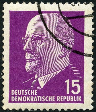 Alemanha Oriental - 1961 - Staatsratsvorsitzender Walter Ulbricht - 15Pf