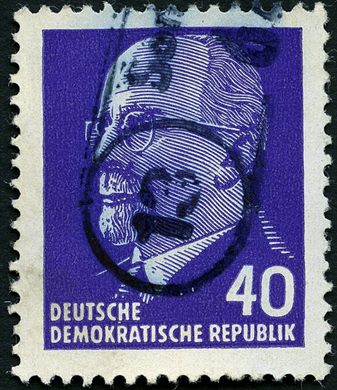 Alemanha Oriental - 1963 - Staatsratsvorsitzender Walter Ulbricht - 40Pf