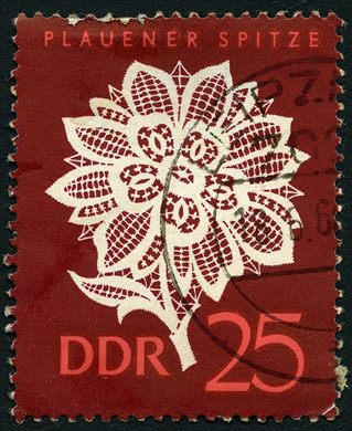 Alemanha Oriental - 1966 - Plauener Spitze - 25Pf