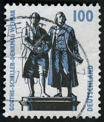 Alemanha - 1997 - Sehenswurdigkeiten - Goethe Schiller Weimar - 100Pf