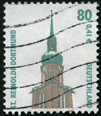 Alemanha - 2001 - Pontos Turisticos St Reinoldi Dortmund - 80Pf