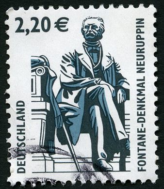 Alemanha - 2003 - Pontos Turisticos - Monumento a Fontane em Neuruppin - 2.20Euro