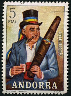 Andorra (Espanhola) - 1972 - Folclore - El Cigar Gegant - 5Ptas