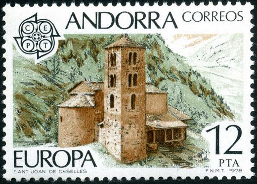 Andorra (Espanhola) - 1978 - Europa CEPT - Sant Joan de Caselles - 12Ptas