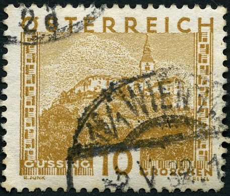 Austria - 1932 - Paisagens Castelo de Gussing - 10G