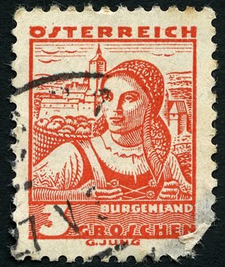 Austria - 1934 - Trajes Regionais - Burgenland - 3G
