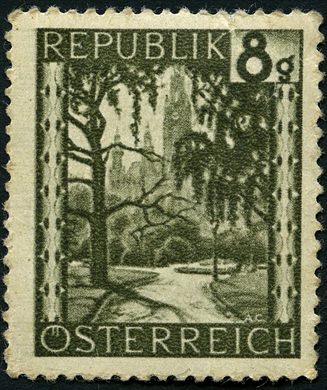 Austria - 1945 - Paisagens - Praterallee - 8G