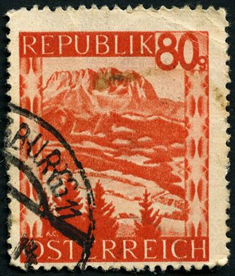 Austria - 1947 - Paisagens - Kaisergebirge - 80G