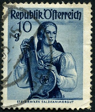 Austria - 1948 - Trajes Regionais - Steiermark Salzkammergut - 10G