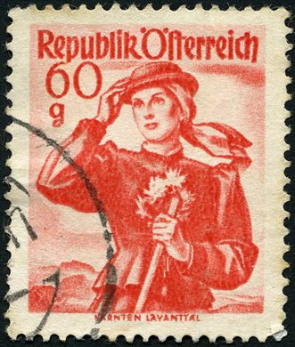 Austria - 1948 - Trajes Regionais - Carintia Lavanttal - 60G