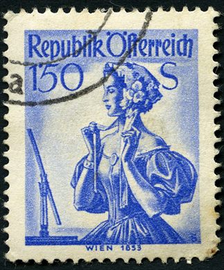 Austria - 1948 - Trajes Regionais - Viena 1853 - 1Sch50