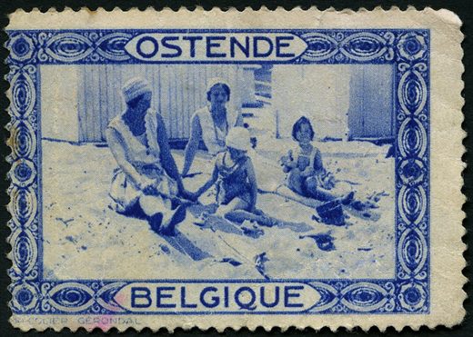 Belgica - 1930 - Vinheta Turistica Ostende - Sem Valor