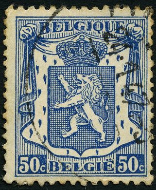 Belgica - 1935 - Pequeno Brasao - 50C