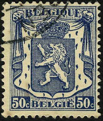 Belgica - 1935 - Pequeno Brasao - 50C
