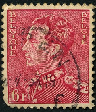 Belgica - 1936 - Leopoldo III Poortman - 6F