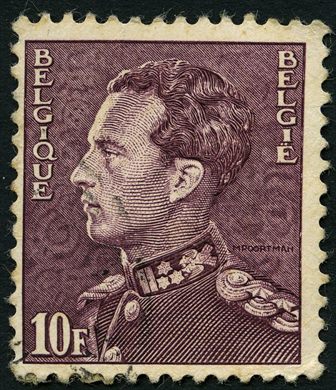 Belgica - 1936 - Leopoldo III Poortman - 10F