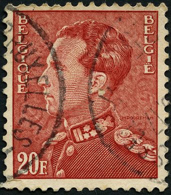 Belgica - 1936 - Leopoldo III Poortman - 20F
