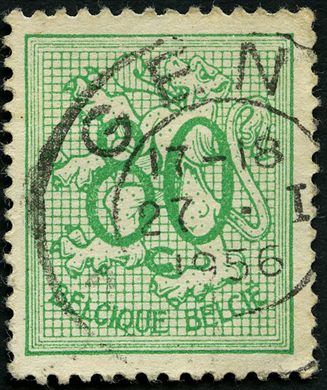 Belgica - 1951 - Leao Heraldico - 60C