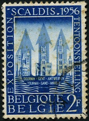 Belgica - 1956 - Exposicao Scaldis Antuerpia - 2F