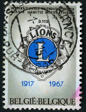 Belgica - 1967 - 50 Aniversario Lions International - 6F