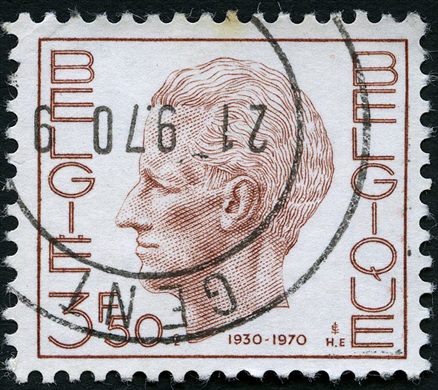 Belgica - 1970 - Rei Balduino Elstrom 40 Aniversario - 3F50