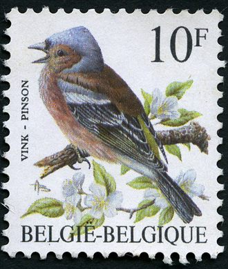Belgica - 1985 - Aves Buzin - Tentilhao - 10F