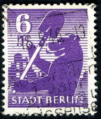 Berlim Brandeburgo - 1945 - Stadt Berlin - 6Pf