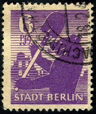 Berlim Brandeburgo - 1945 - Stadt Berlin - 6Pf
