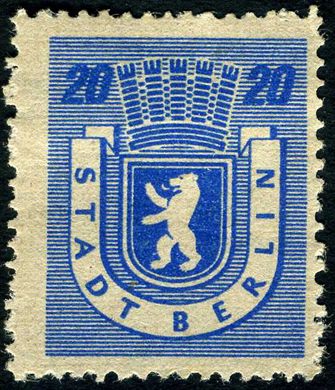 Berlim Brandeburgo - 1945 - Stadt Berlin - 20Pf
