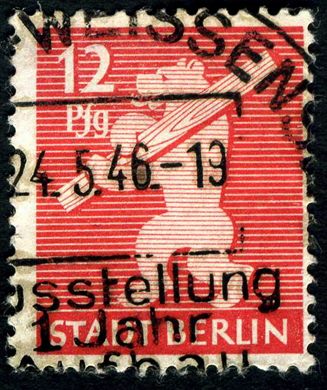 Berlim Brandeburgo - 1945 - Stadt Berlin - 12Pf