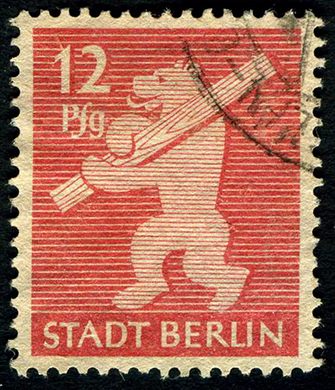 Berlim Brandeburgo - 1945 - Stadt Berlin - 12Pf