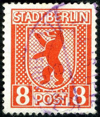 Berlim Brandeburgo - 1945 - Stadt Berlin - 8Pf
