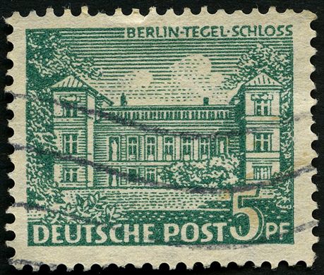 Berlim Ocidental - 1949 - Edificios de Berlim I - Tegel Schloss - 5Pf