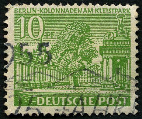 Berlim Ocidental - 1949 - Edificios de Berlim I - Kolonnaden Kleistpark - 10Pf