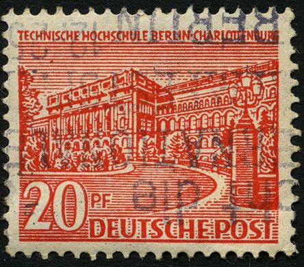 Berlim Ocidental - 1949 - Edificios de Berlim I - Technische Hochschule - 20Pf